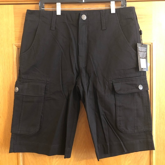 NWT True Religion Cargo Black Shorts - Picture 3 of 7